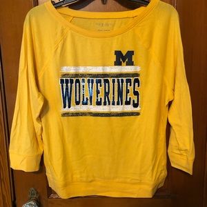 Justice U of M Sequin Top